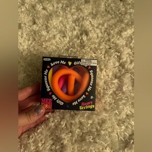 Heart Strings Nee Doh Stretch Squeeze Toy Need-Oh Valentine’s Goodie Gift NIB